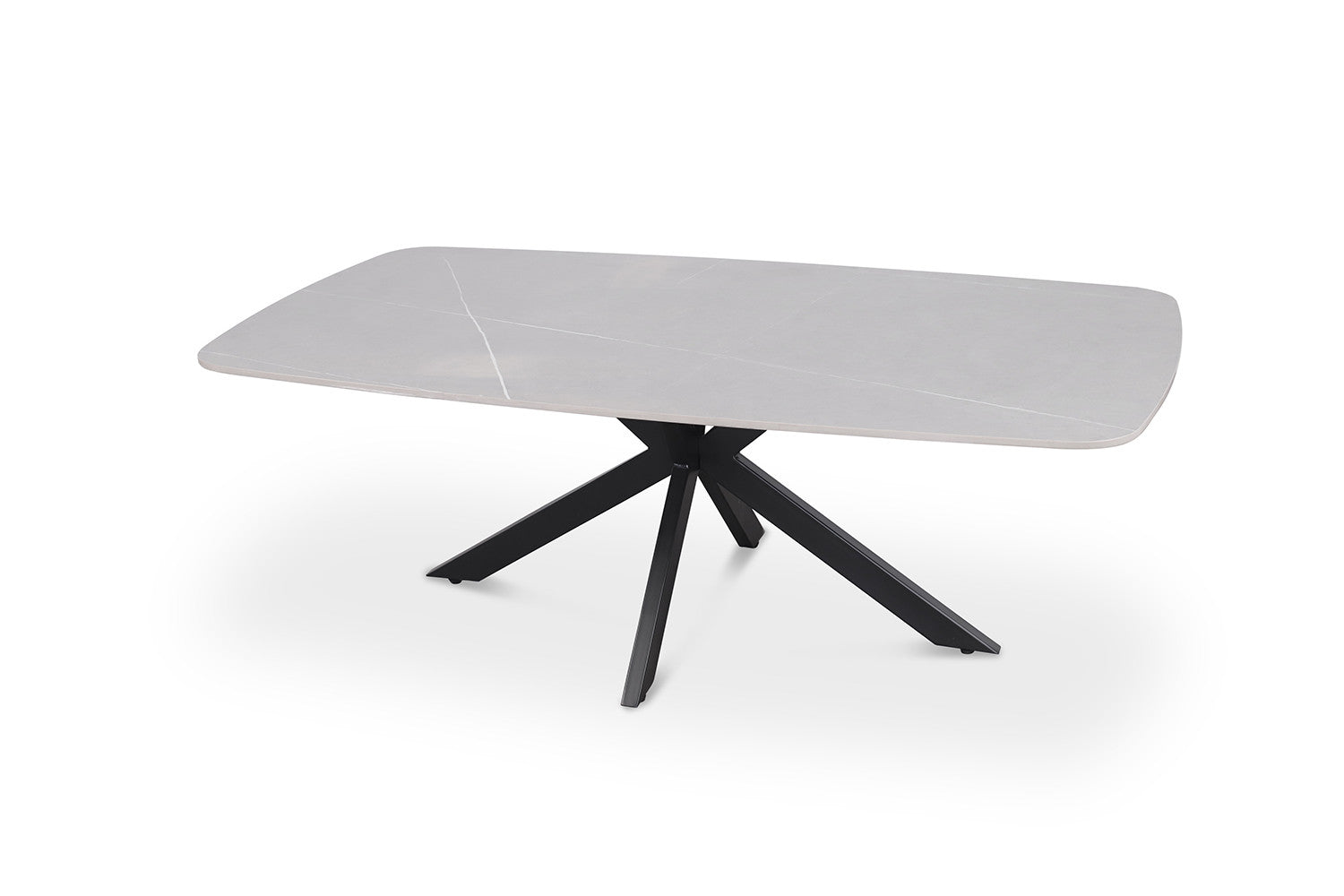 Salontafel Noxen 130 cm Deens Ovaal Steen Grijs