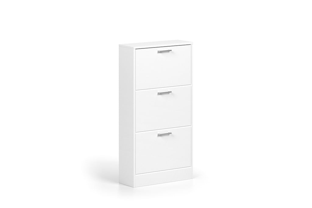 Schoenenkast Carla 3 laden Wit