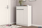 Schoenenkast Lola 3 deuren en 1 lade Wit