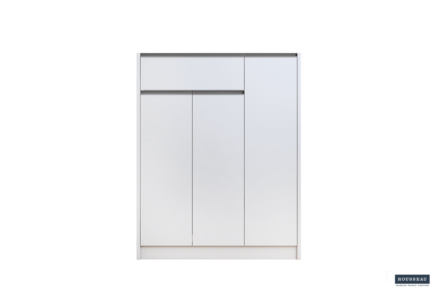 Schoenenkast Lola 3 deuren en 1 lade Wit
