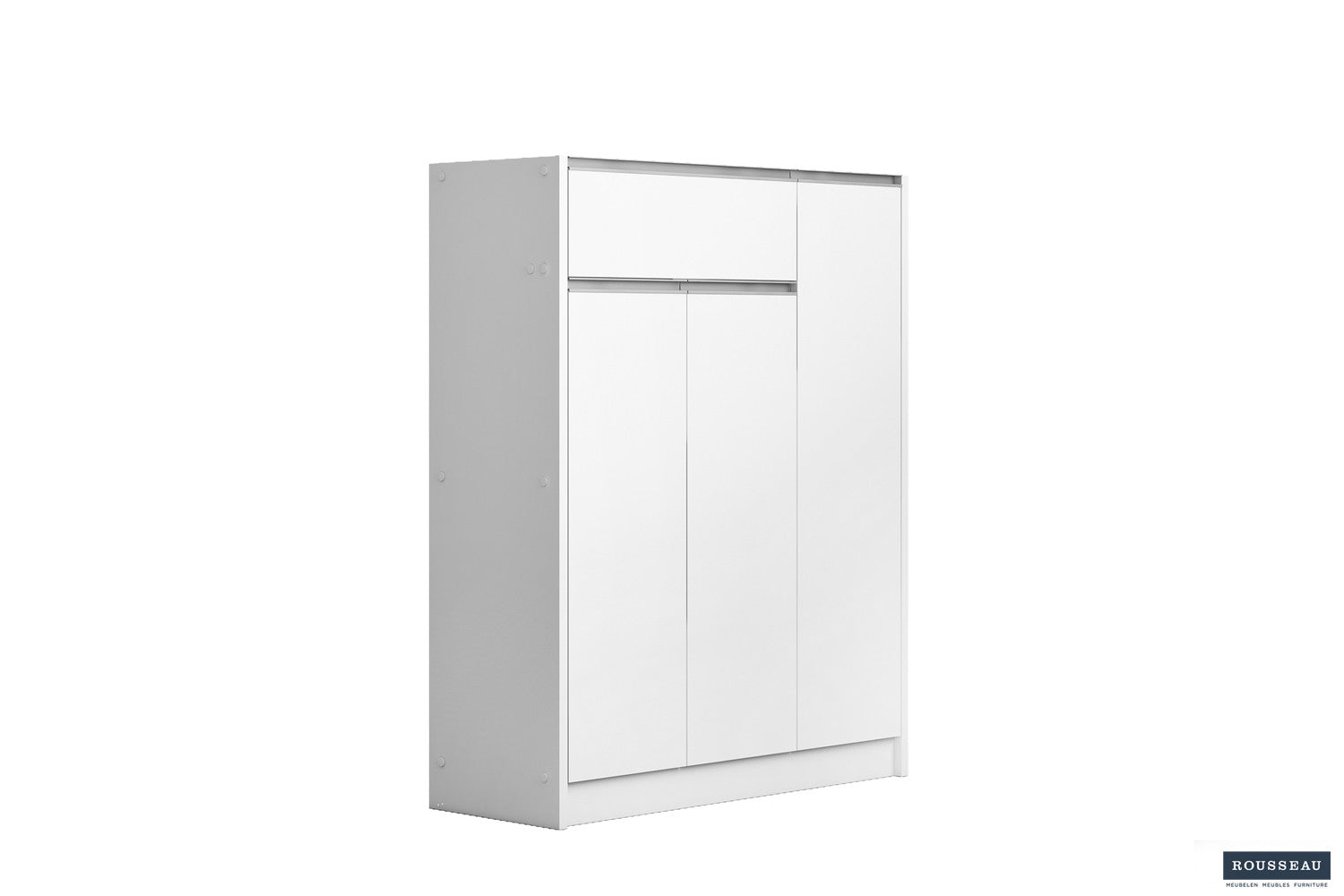 Schoenenkast Lola 3 deuren en 1 lade Wit