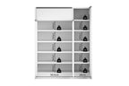 Schoenenkast Lola 3 deuren en 1 lade Wit