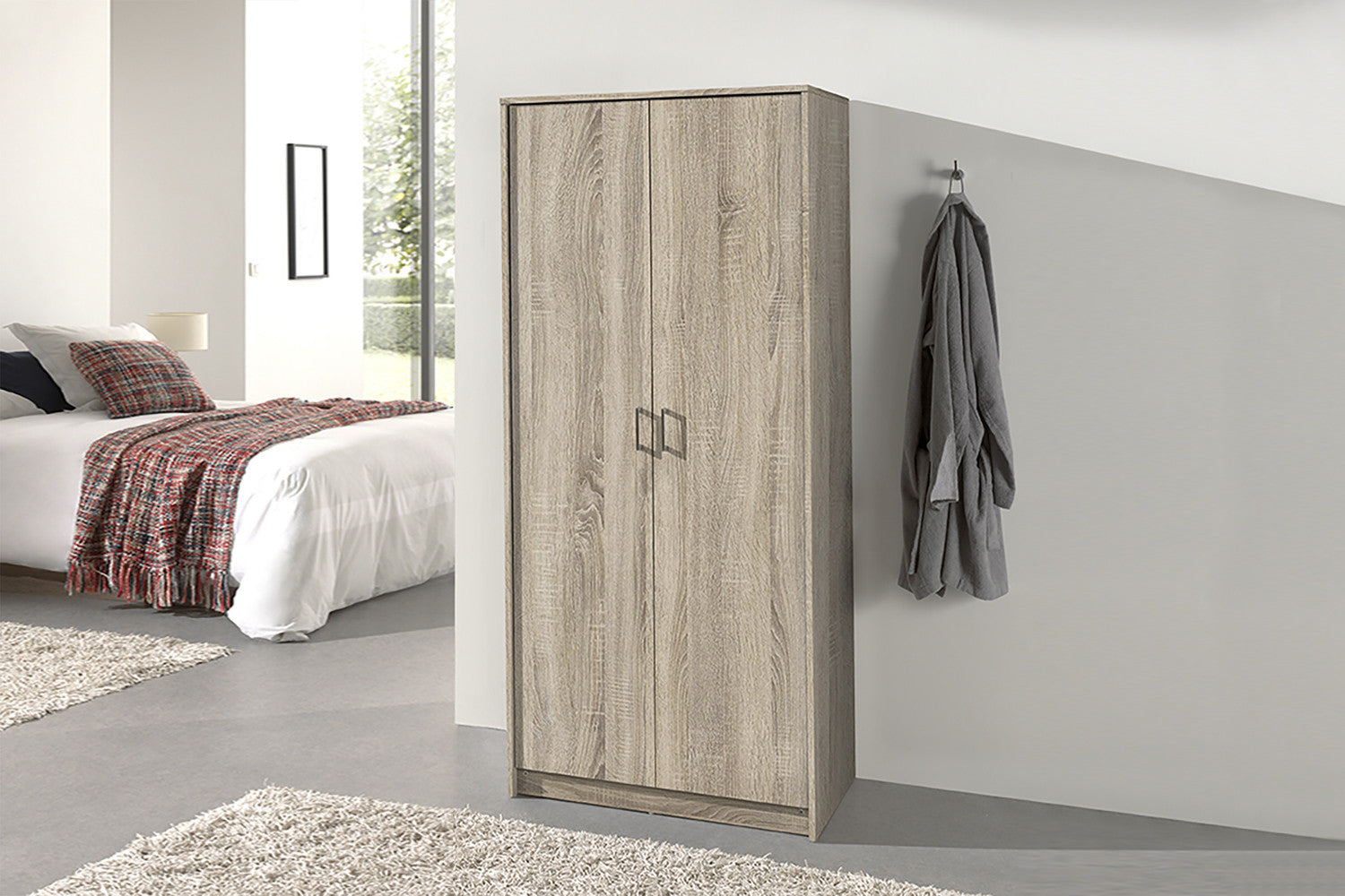 Kledingkast Laura 2 deuren Sonoma
