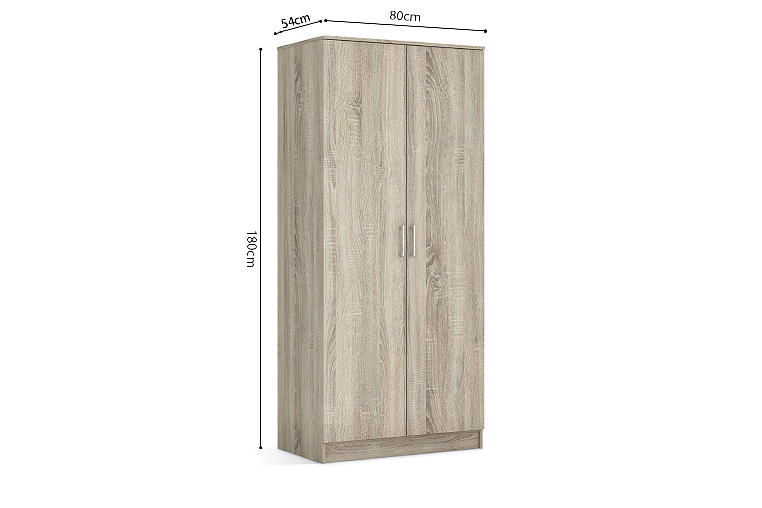 Kledingkast Laura 2 deuren Sonoma