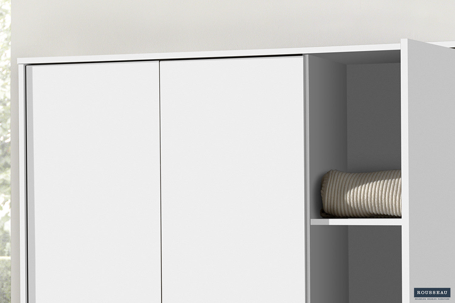 Kledingkast Laura 3 deuren Wit