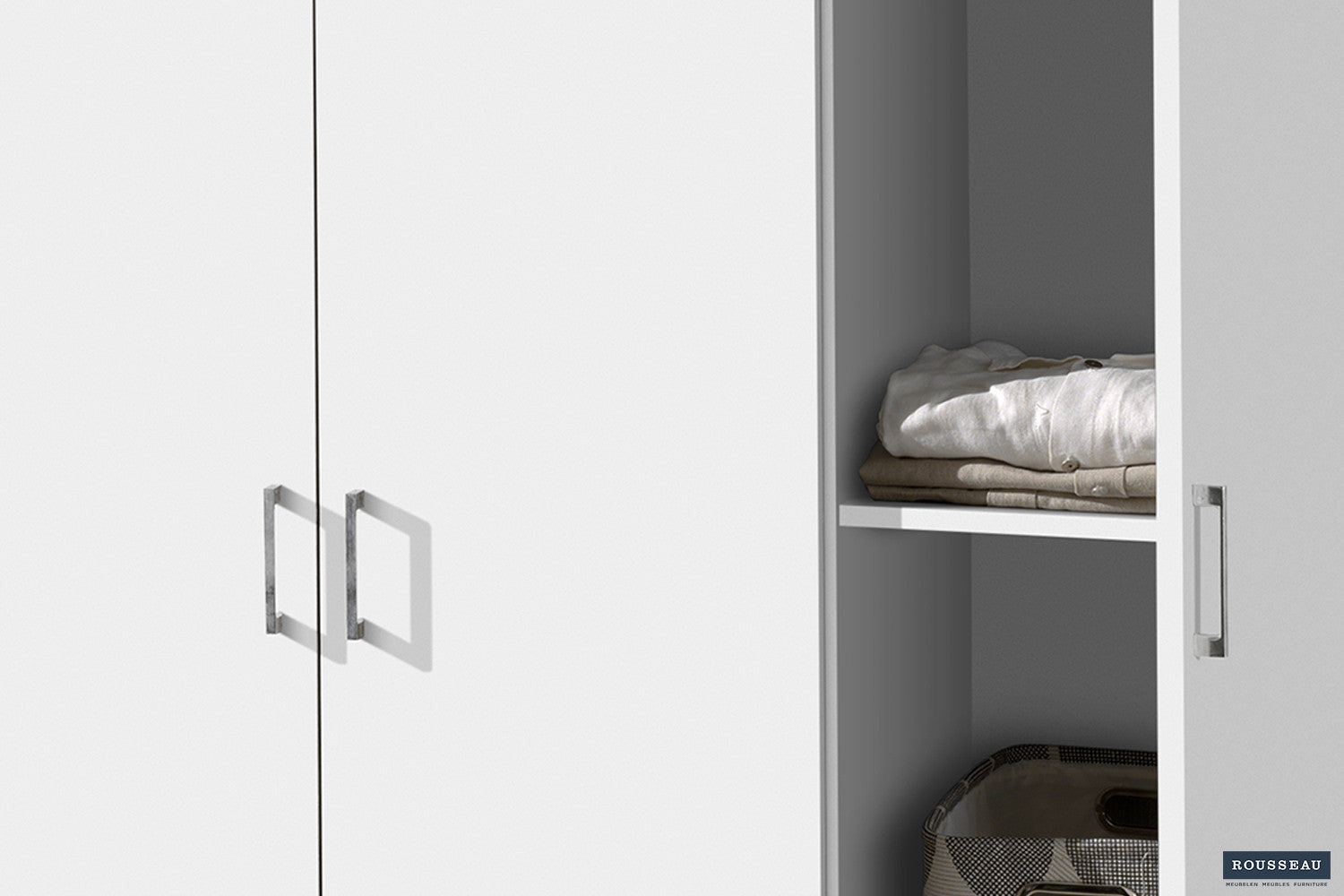 Kledingkast Laura 3 deuren Wit