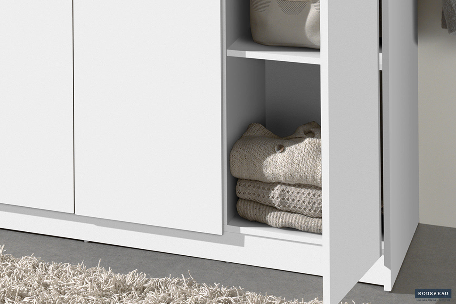 Kledingkast Laura 3 deuren Wit