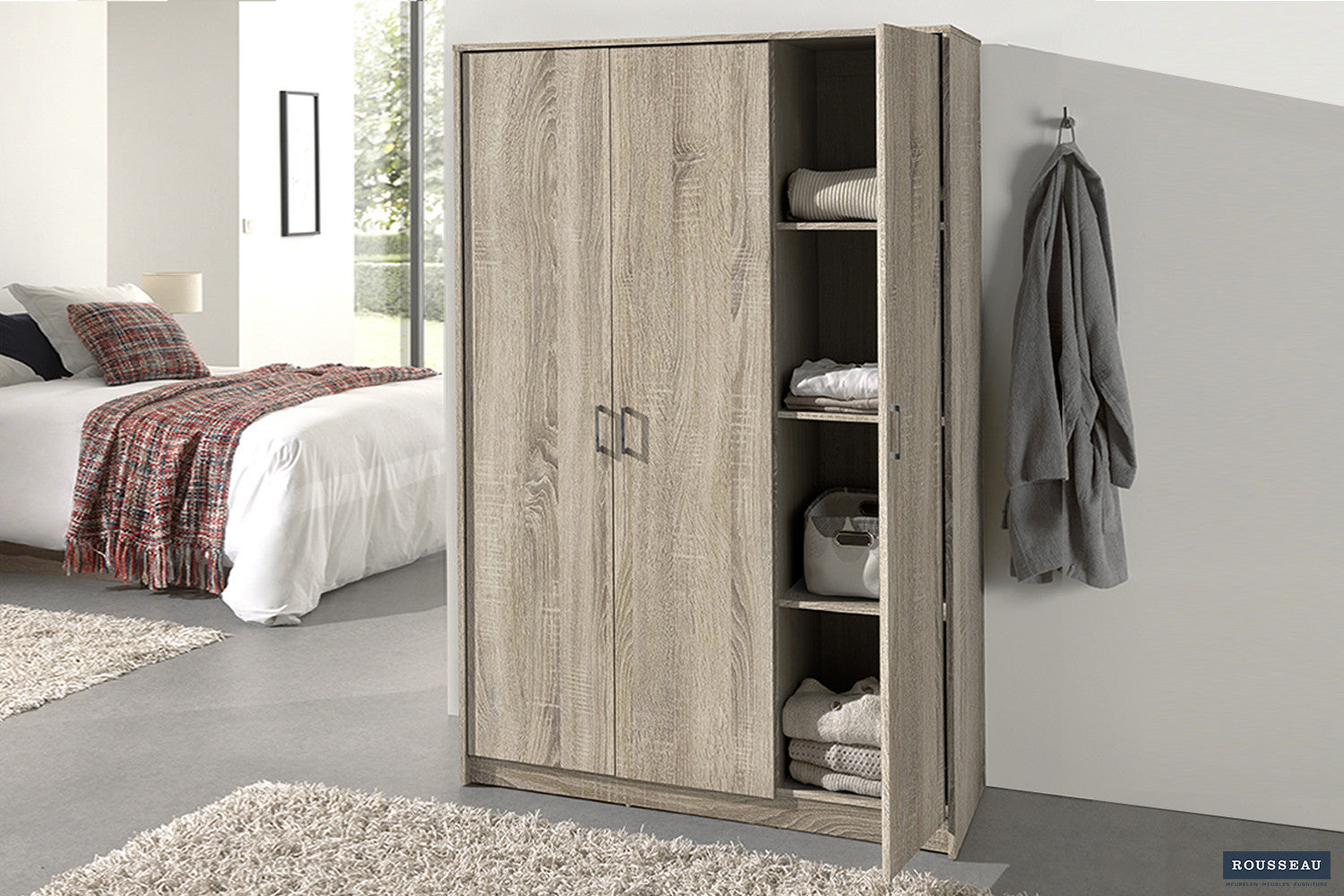 Kledingkast Laura 3 deuren Sonoma