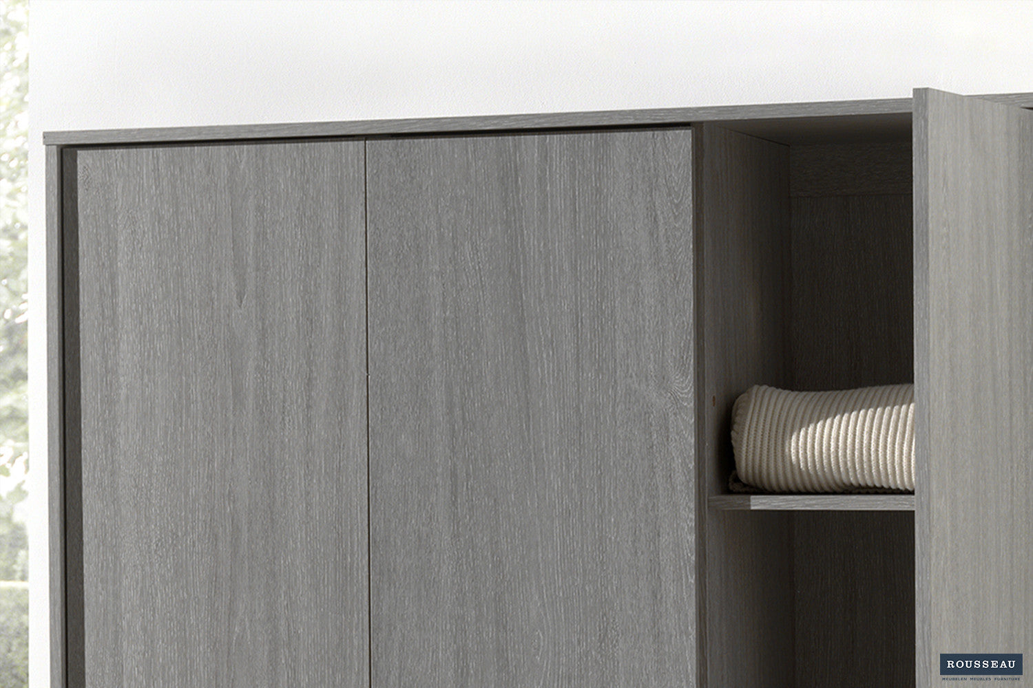 Kledingkast Laura 3 deuren Grijze Eik