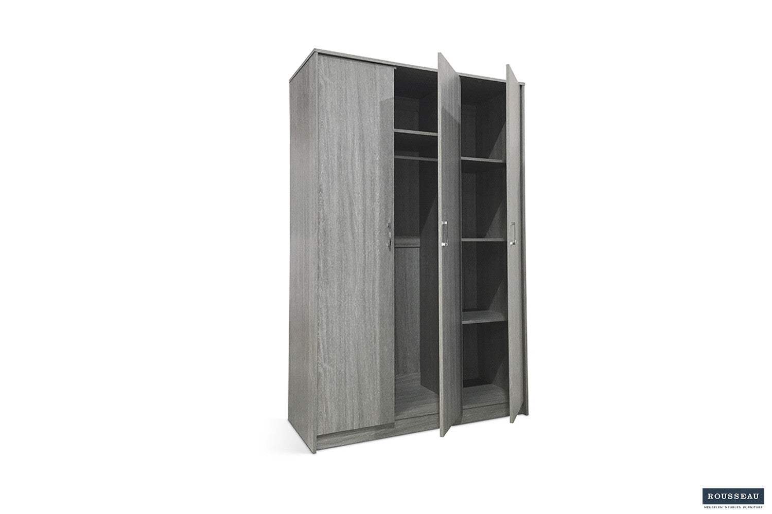 Kledingkast Laura 3 deuren Grijze Eik