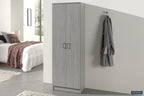 Opbergkast Laura 2 deuren en 4 legplanken Grijze Eik
