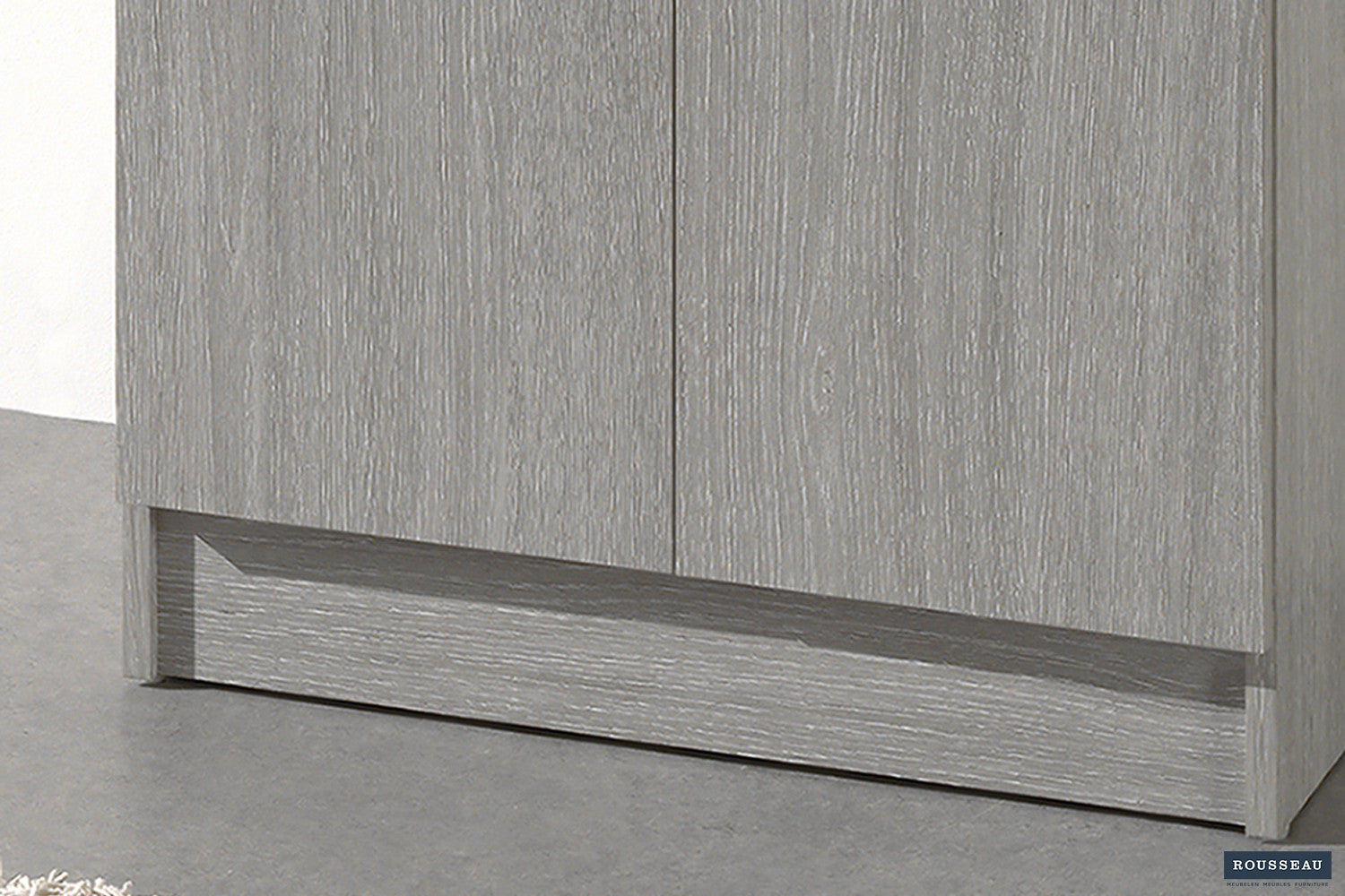 Opbergkast Laura 2 deuren en 4 legplanken Grijze Eik