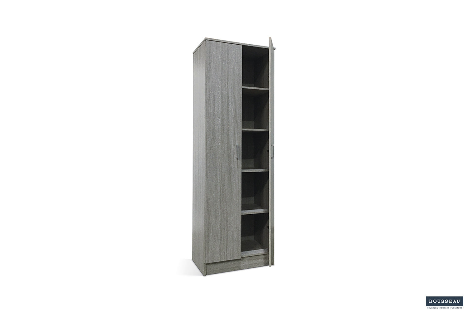 Opbergkast Laura 2 deuren en 4 legplanken Grijze Eik