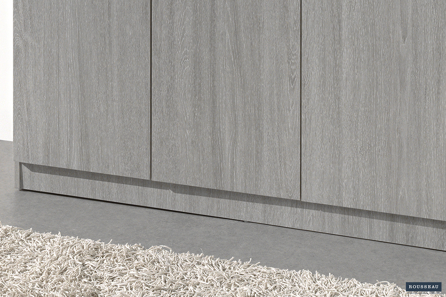 Opbergkast Laura 3 deuren en 4 legplanken Grijze Eik