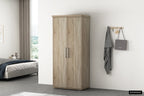 Kledingkast Ferano 2 deuren Sonoma