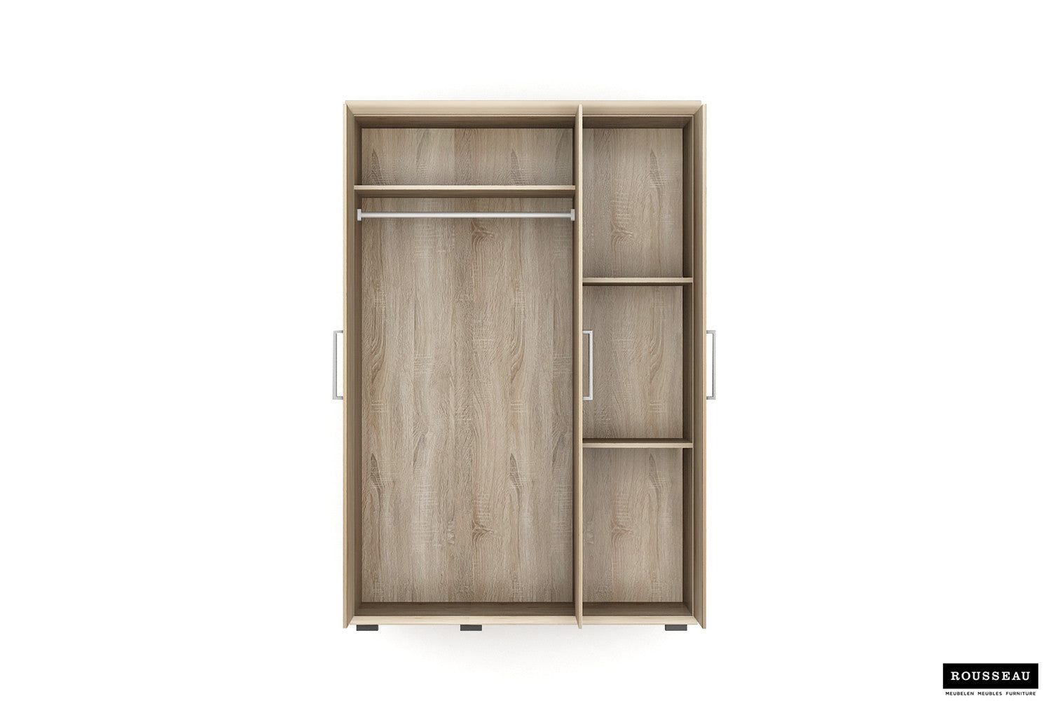 Kledingkast Ferano 3 deuren Sonoma