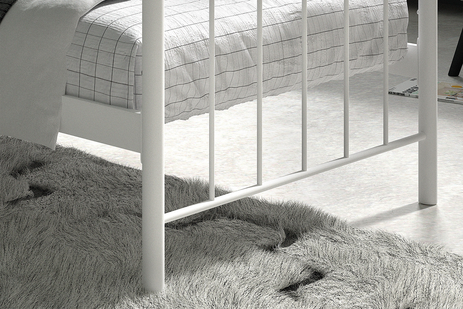 Bed Sandra 90x200 met lattenbodem Wit