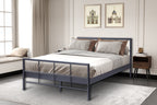 Bed Derek 140/160x200 Metaal Donkergrijs