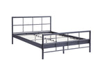 Bed Derek 140/160x200 Metaal Donkergrijs