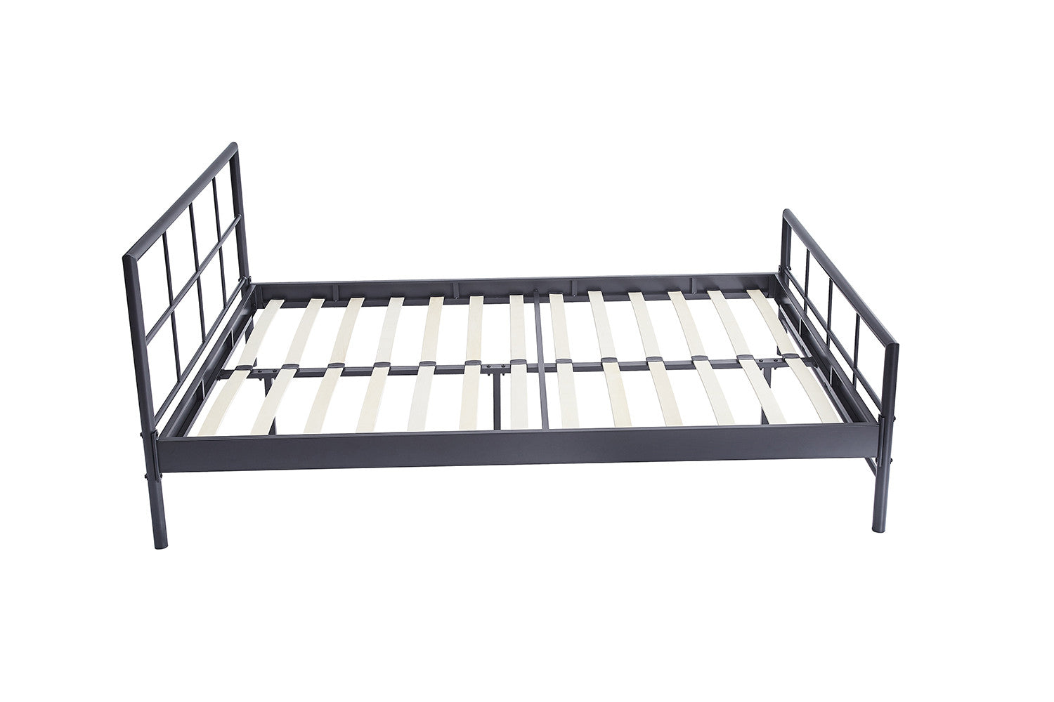 Bed Derek 140/160x200 Metaal Donkergrijs
