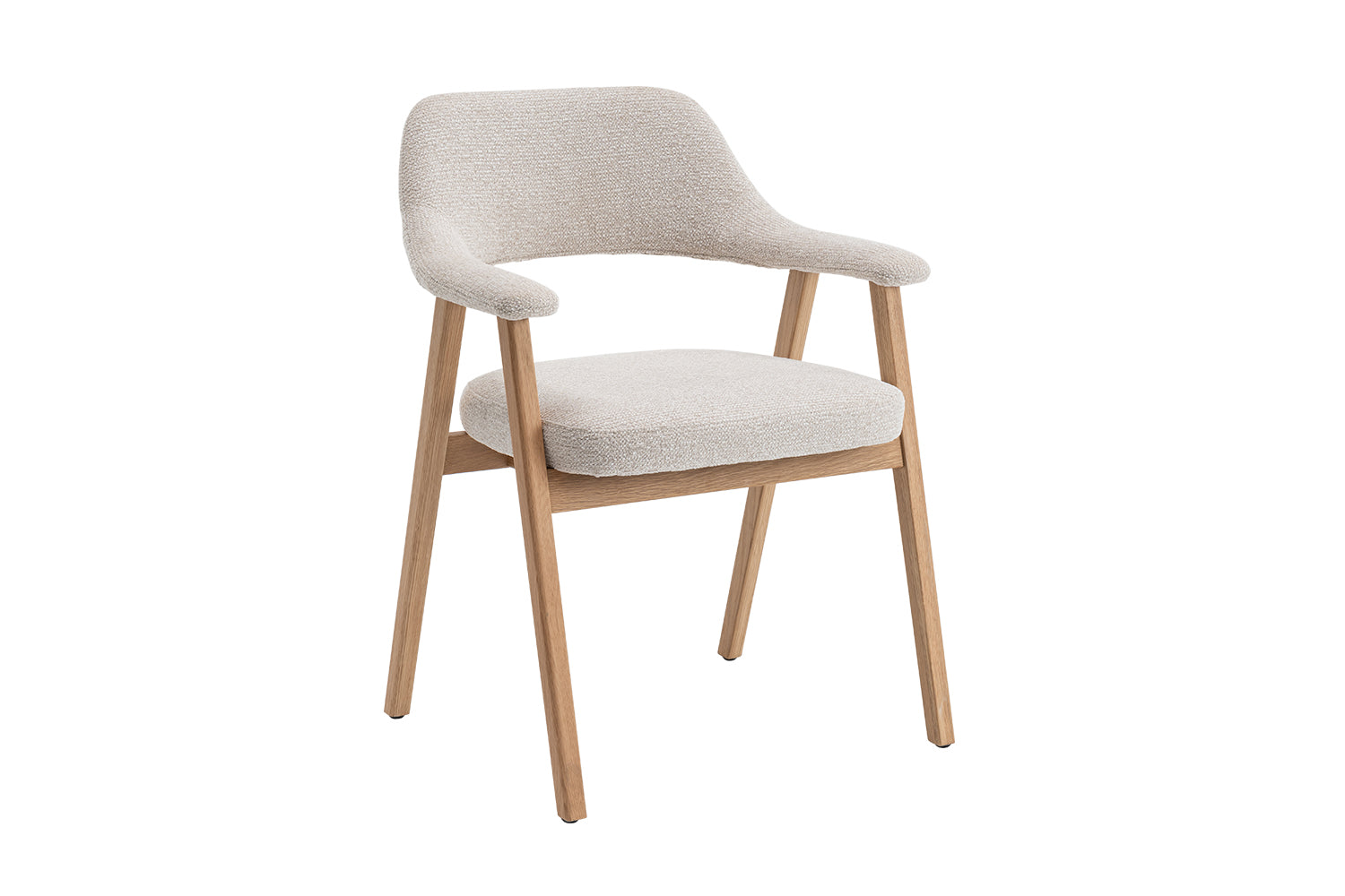 Japandi Eetkamerstoel Elora Eiken Beige
