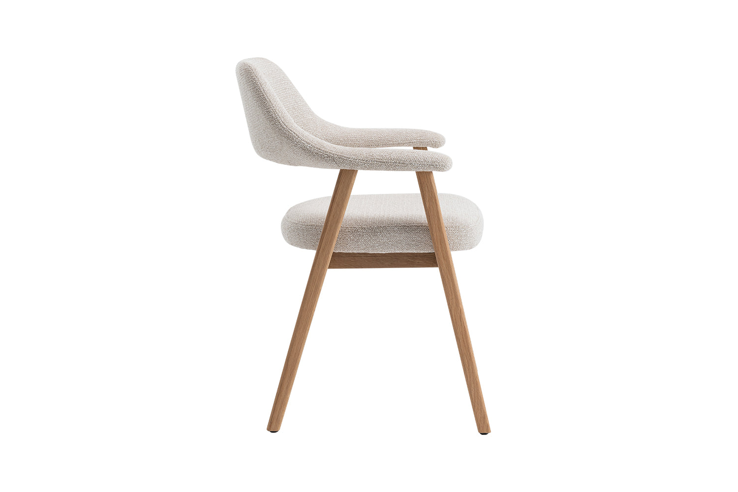 Japandi Eetkamerstoel Elora Eiken Beige