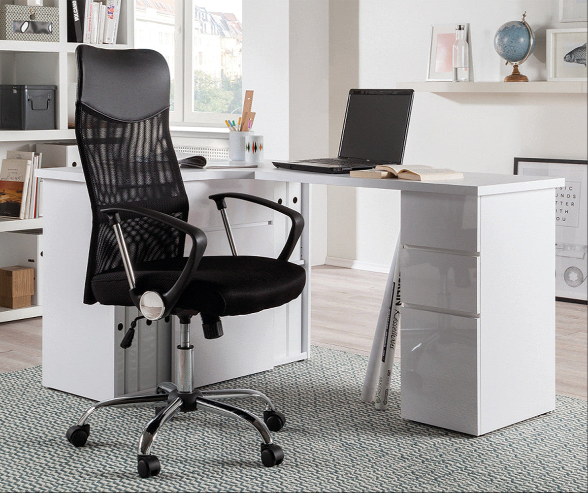 Bureaustoel Mees Mesh Zwart