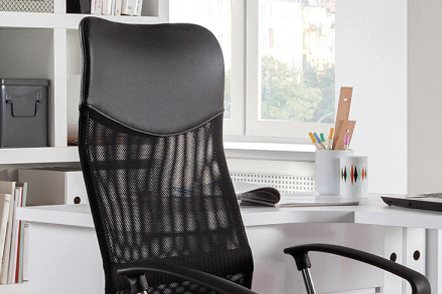 Bureaustoel Mees Mesh Zwart