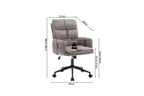 Bureaustoel Miana Stof Fabb Raven 30 Zand