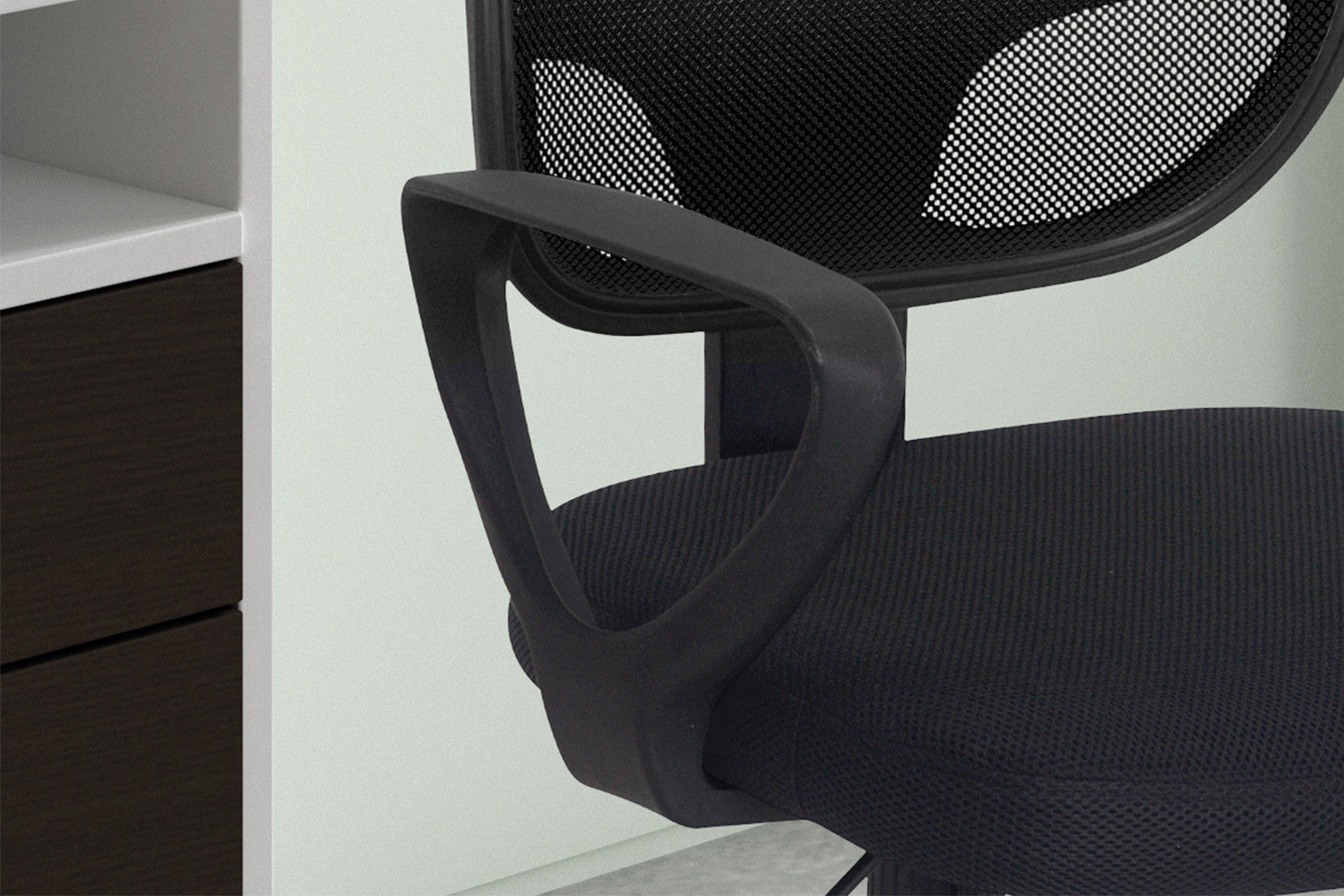 Bureaustoel Hans Mesh Zwart
