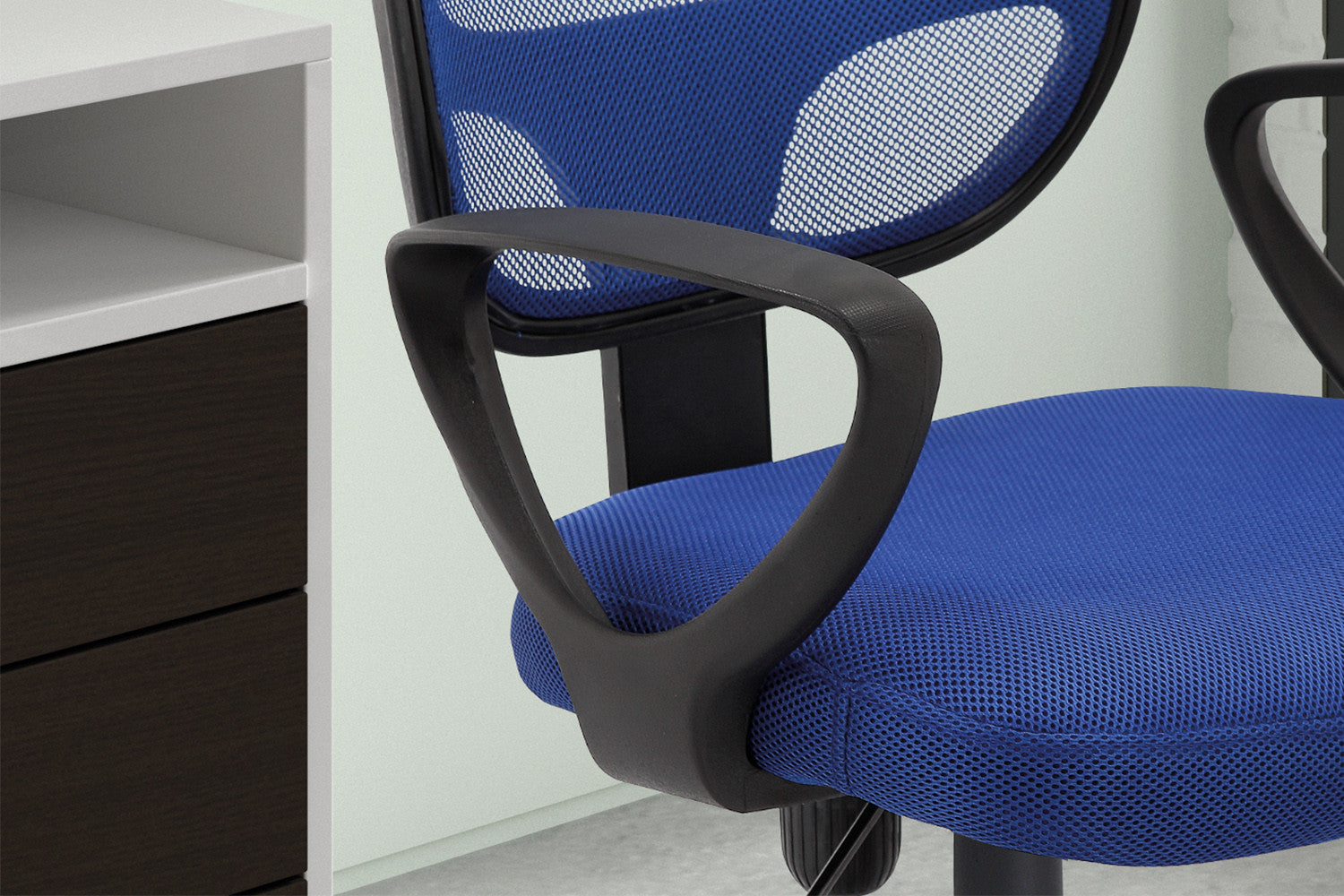 Bureaustoel Hans Mesh Blauw