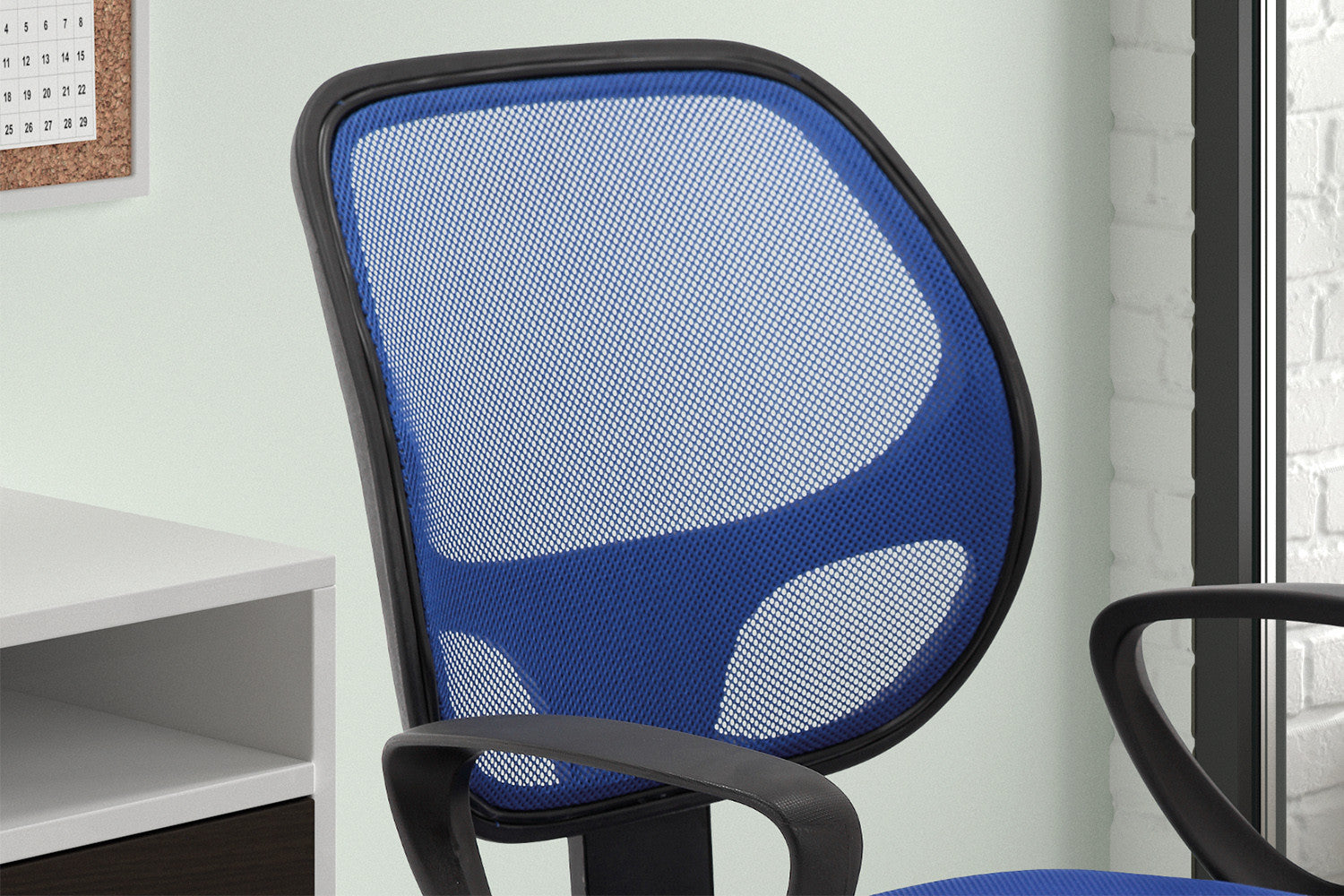 Bureaustoel Hans Mesh Blauw