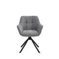 Stoel Sofie met arm silver