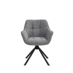 Stoel Sofie met arm silver