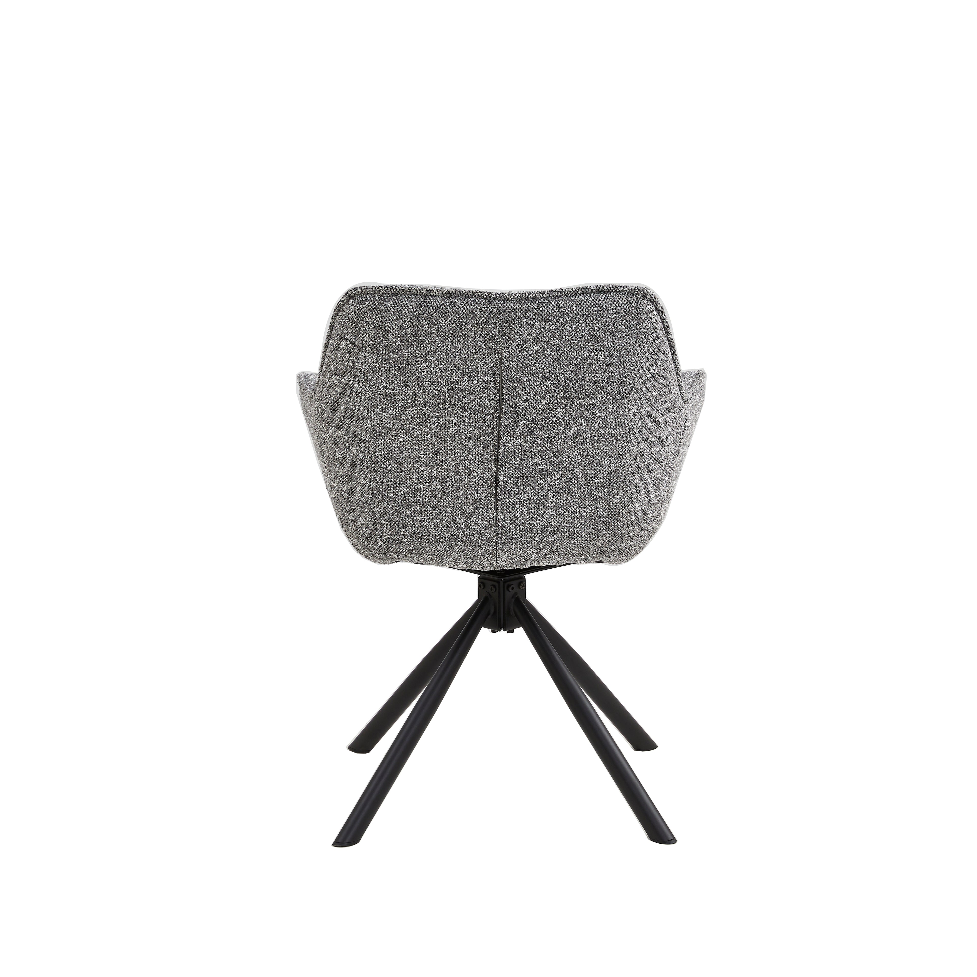 Stoel Sofie met arm silver