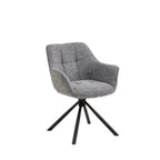 Stoel Sofie met arm silver
