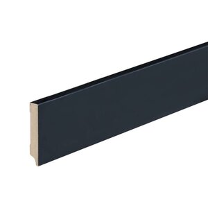 Folieplint plint 70x12 - Amsterdam zwart RAL 9005