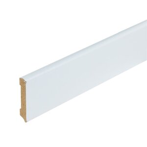 Folieplint plint 70x12 - Berlijn wit RAL 9010