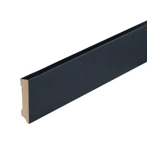 Folieplint plint 70x15 - Amsterdam zwart RAL 9005